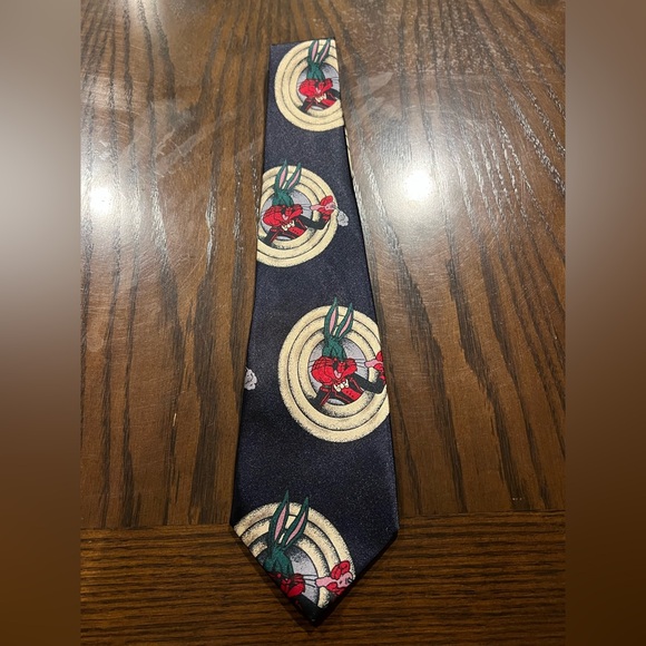 Rudia Men's Hand Made Bugs Money Tie That's All Folks! - Picture 1 of 2